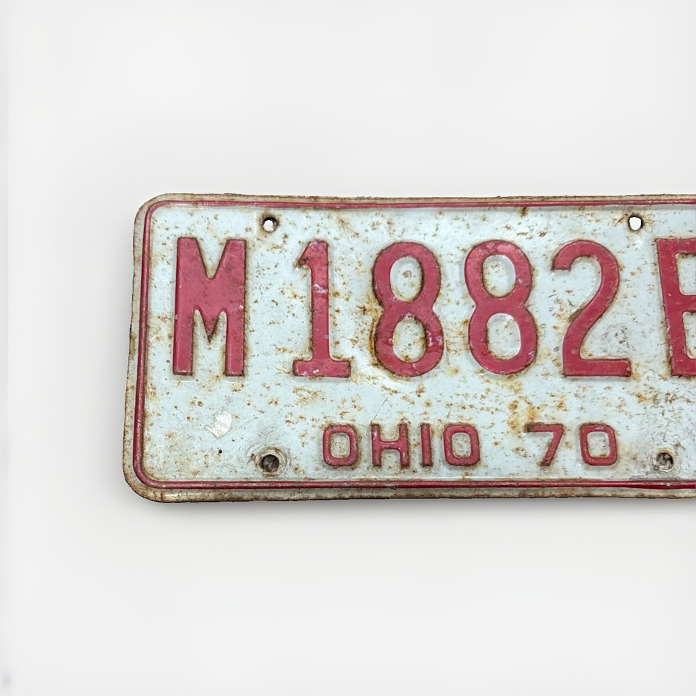 1970 Ohio License Plate # M1882E - Picture 2 of 3